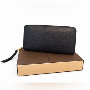 Louis Vuitton Empreinte Zippy Wallet – Black Leather